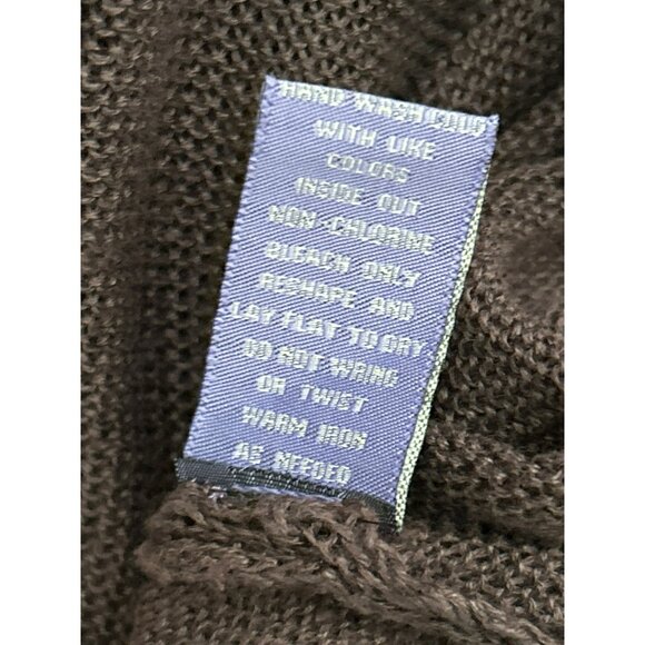 Vintage Vivienne Tam Womens V-Neck Brown Knit Baby Doll Style Linen Dress XS Y2K - Picture 5 of 6